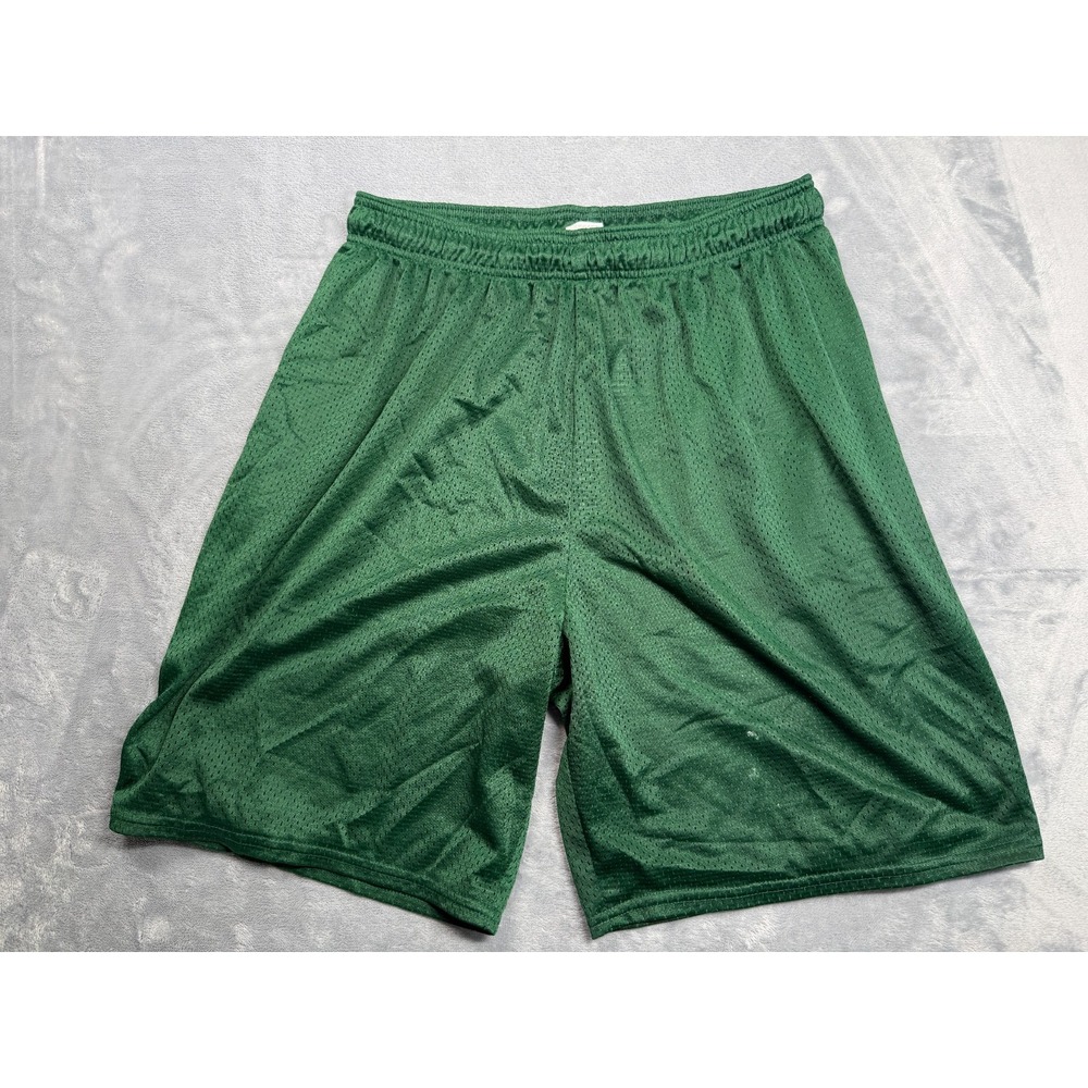 Russell Athletic Dri Power Tricot Mesh Shorts Mens XL Green Moisture Wicking